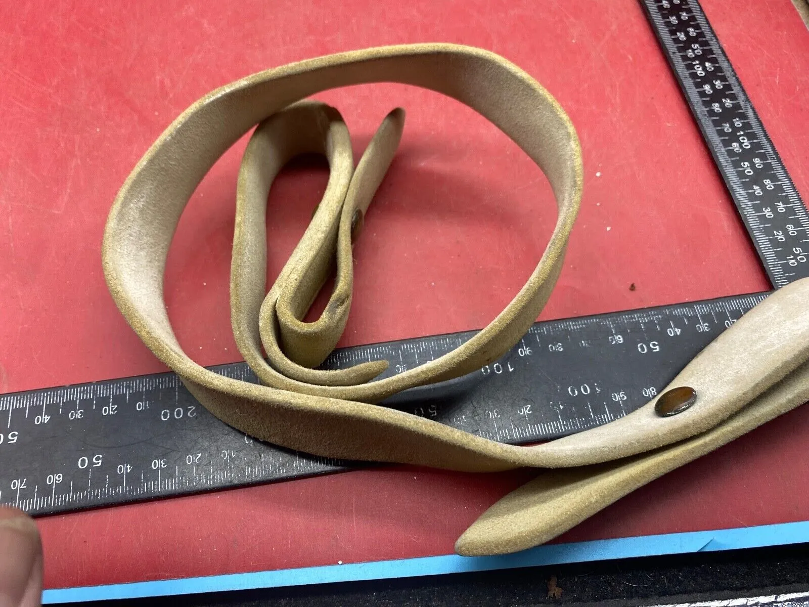 Original British Army Slade Wallace Victorian Equipment Leather Shoulder Strap