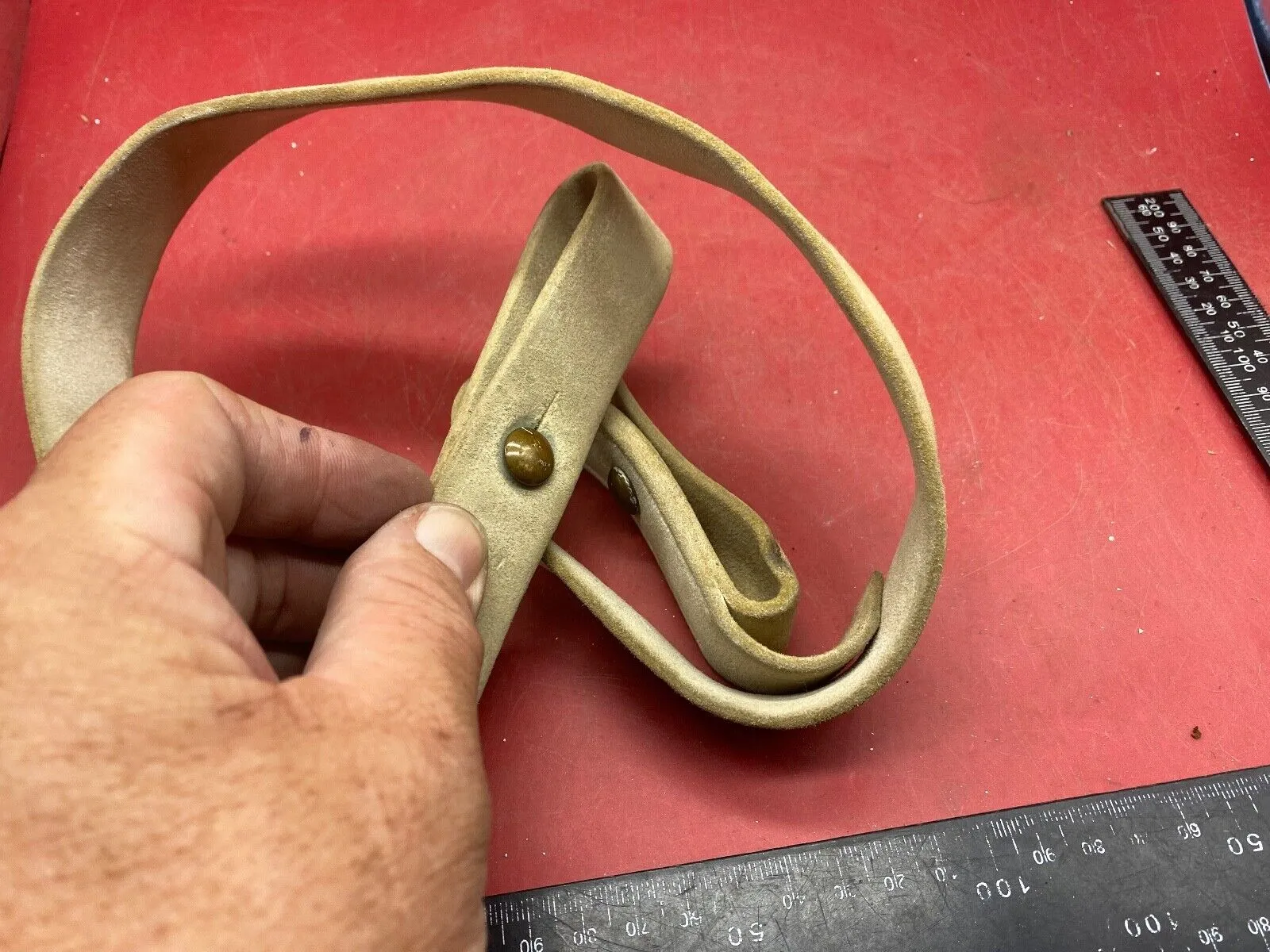 Original British Army Slade Wallace Victorian Equipment Leather Shoulder Strap
