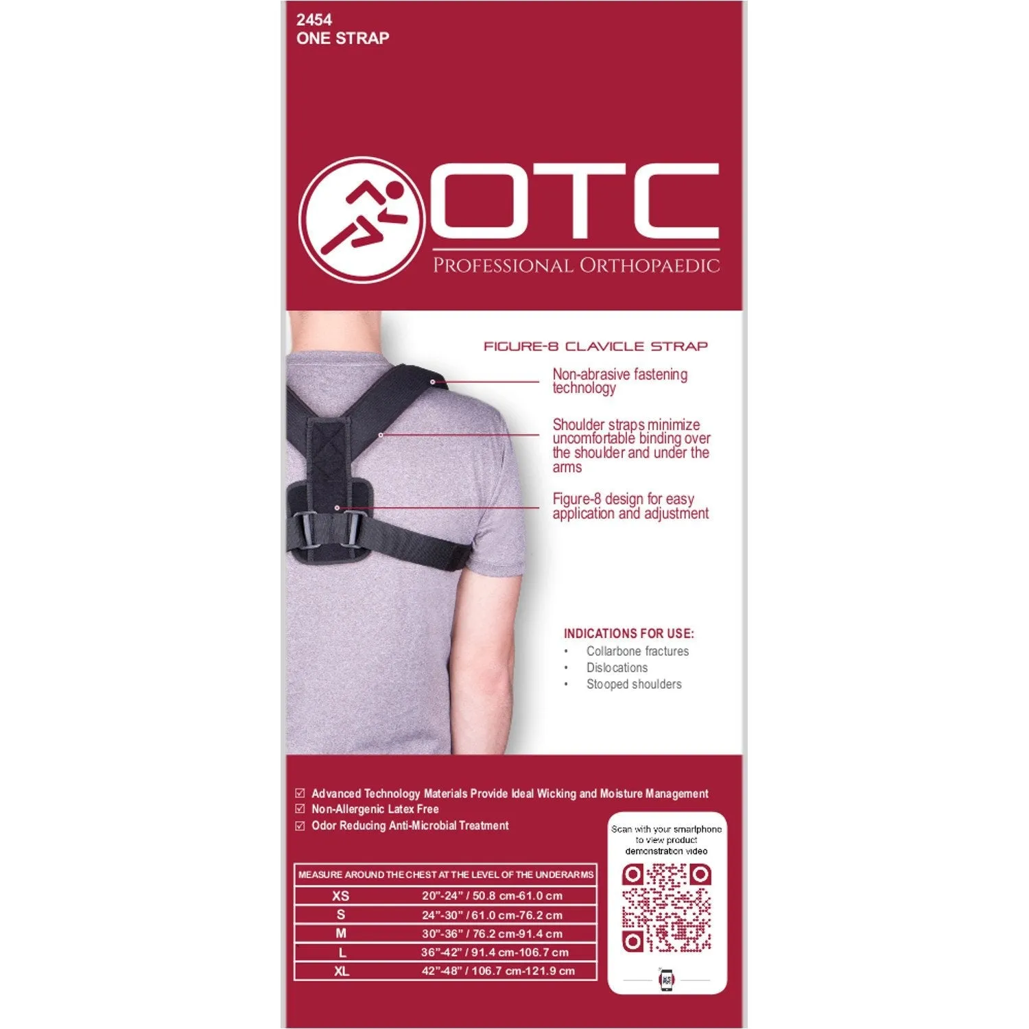 OTC FIGURE 8 CLAVICLE STRAP - 2454 - CLEARANCE