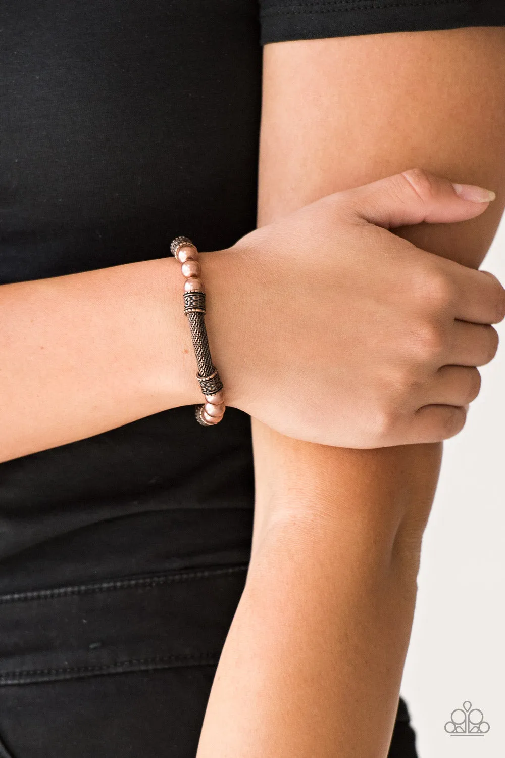 Paparazzi - Talk Some SENSEI - Copper Bracelet