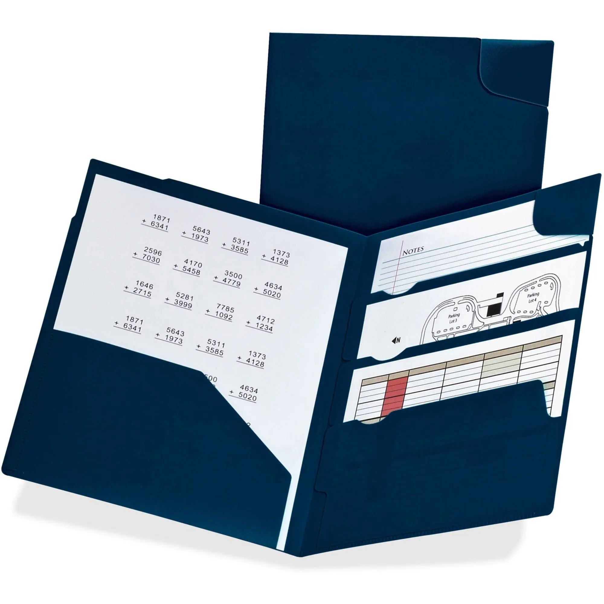 Pendaflex Oxford Divide-It-Up 4-Pocket Poly Folders