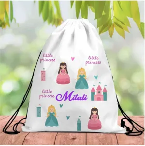 Personalised Princess Drawstring Bag