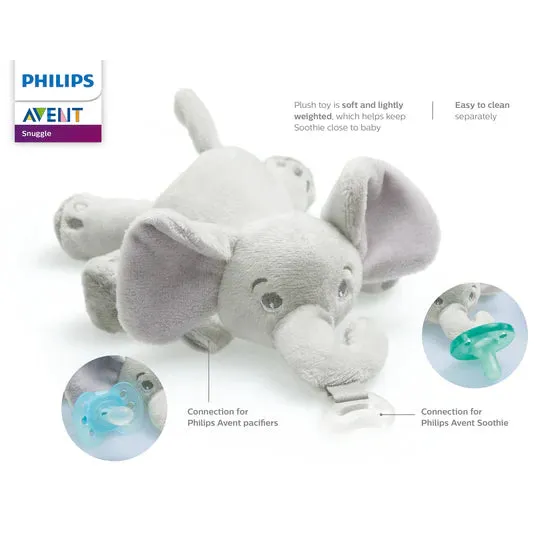 Phillips Avent Soothie Snuggle 0 Months  (Elephant)