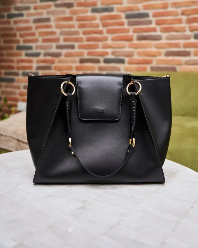Phoenix Women's Vegan Leather Bag | Black