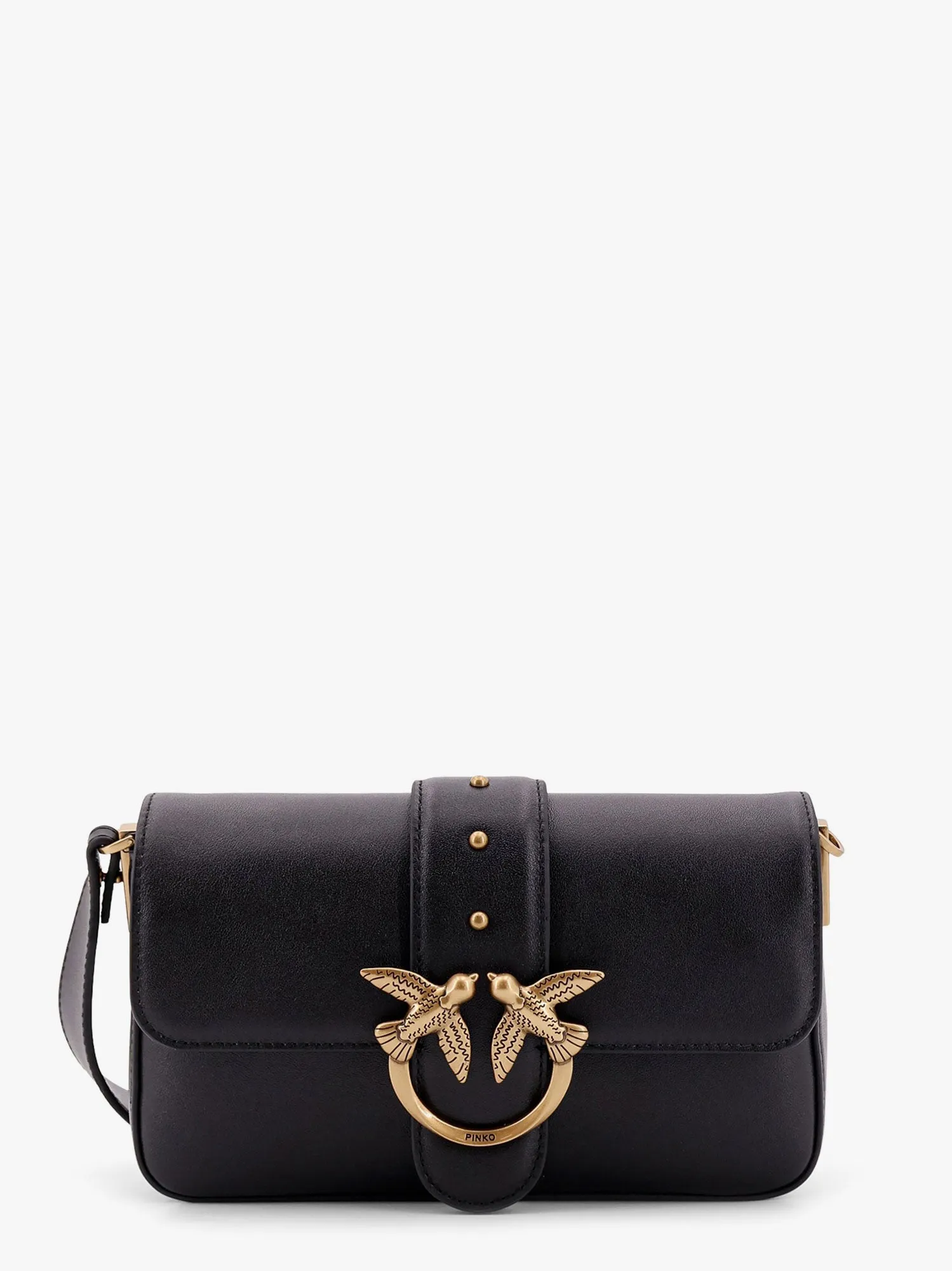 Pinko Love One Mini Leather Shoulder Bag