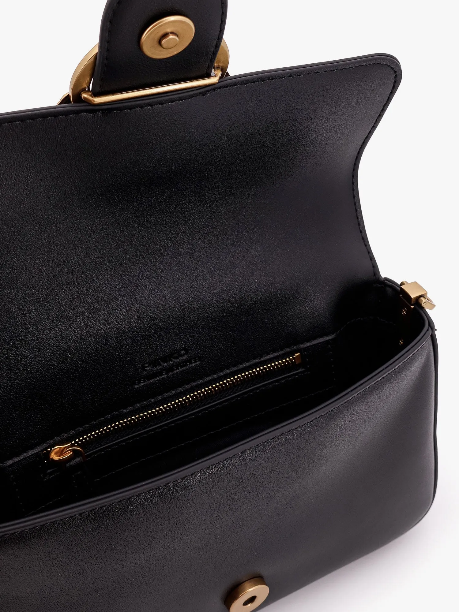 Pinko Love One Mini Leather Shoulder Bag
