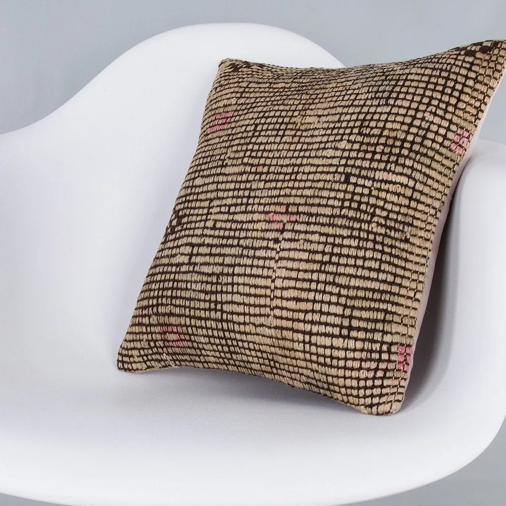 Plain Multiple Color Kilim Pillow Cover 16x16 7945
