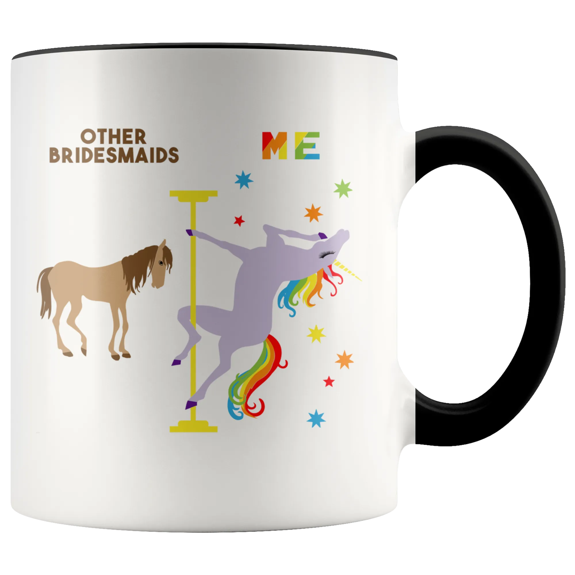 Pole Dancing Unicorn Mug Funny Bridesmaid Gift From Bride Coffee Cup Bridesmaid Gift Bridesmaid Thank You for Wedding Day