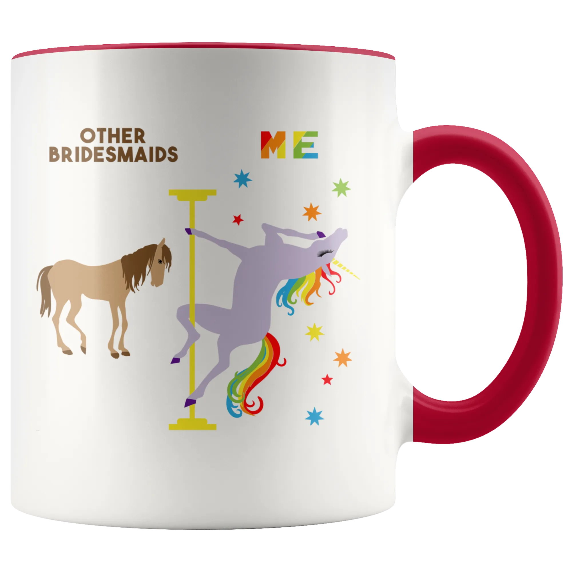 Pole Dancing Unicorn Mug Funny Bridesmaid Gift From Bride Coffee Cup Bridesmaid Gift Bridesmaid Thank You for Wedding Day