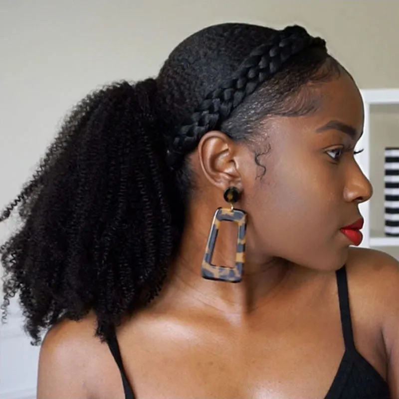 Ponytail Kinky Curly 100% Virgin Human Hair