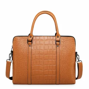 Porte Document Femme à Motif Croco Chic et Pratique