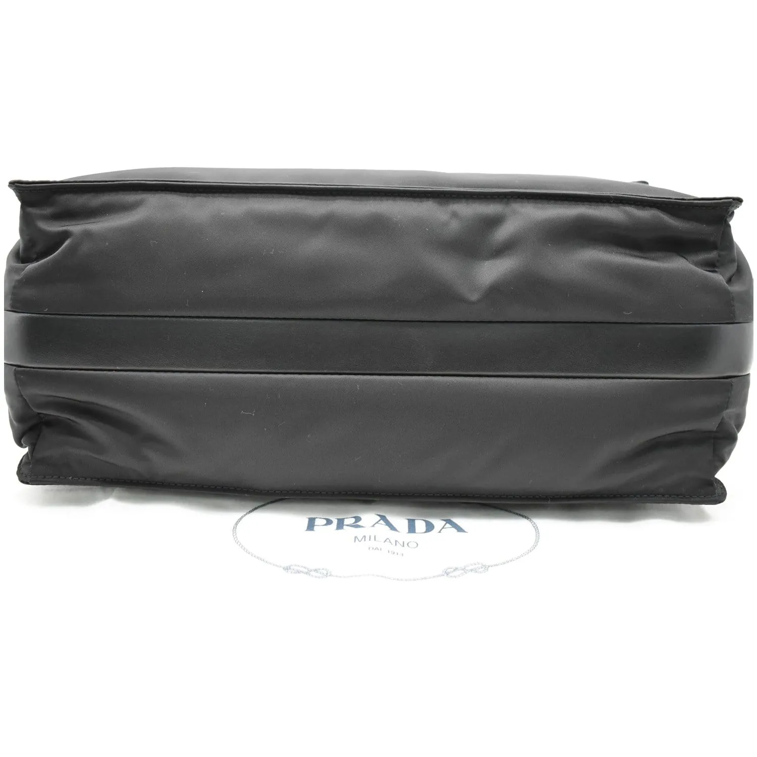 PRADA Large Padded Re-Nylon Shoulder Bag Black
