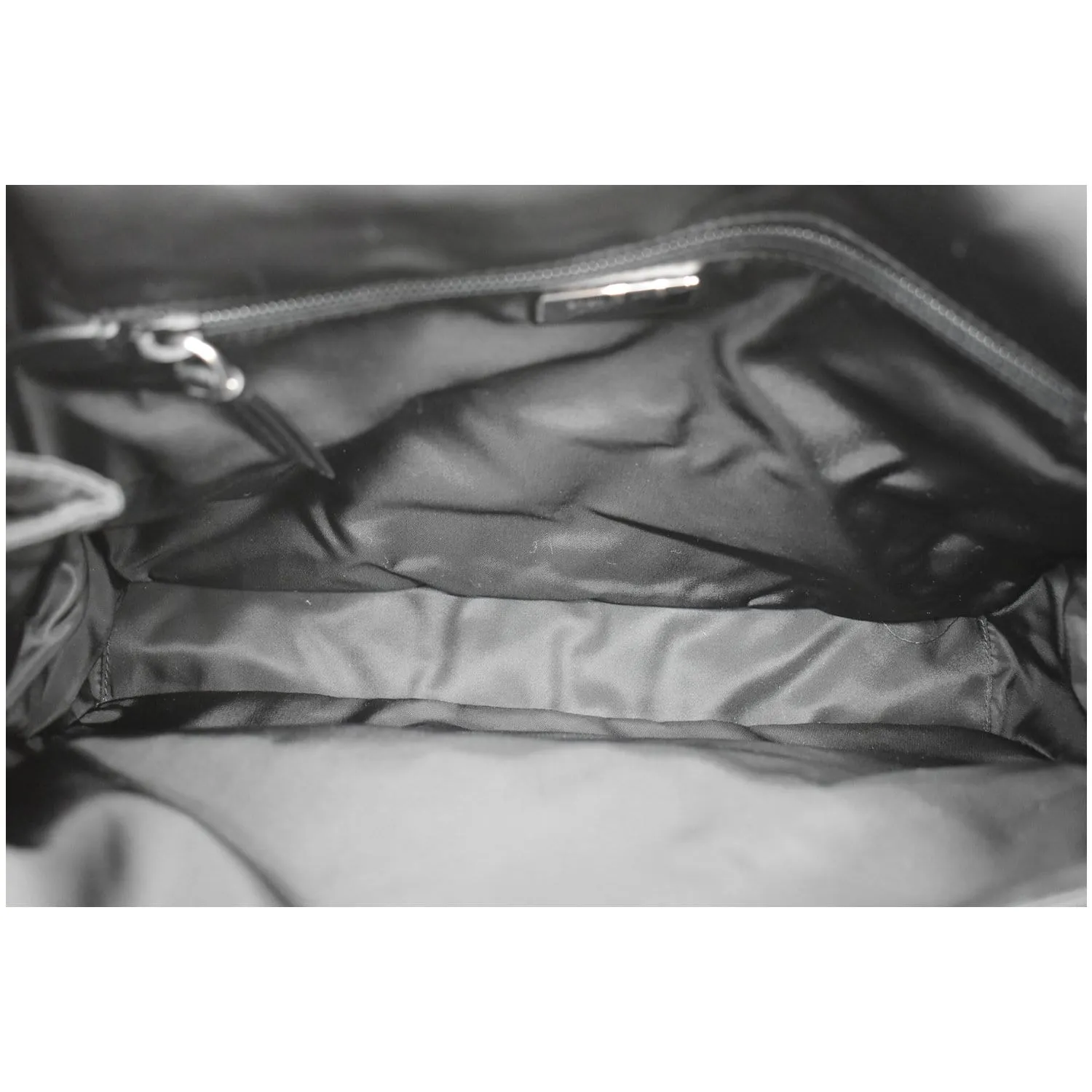 PRADA Large Padded Re-Nylon Shoulder Bag Black