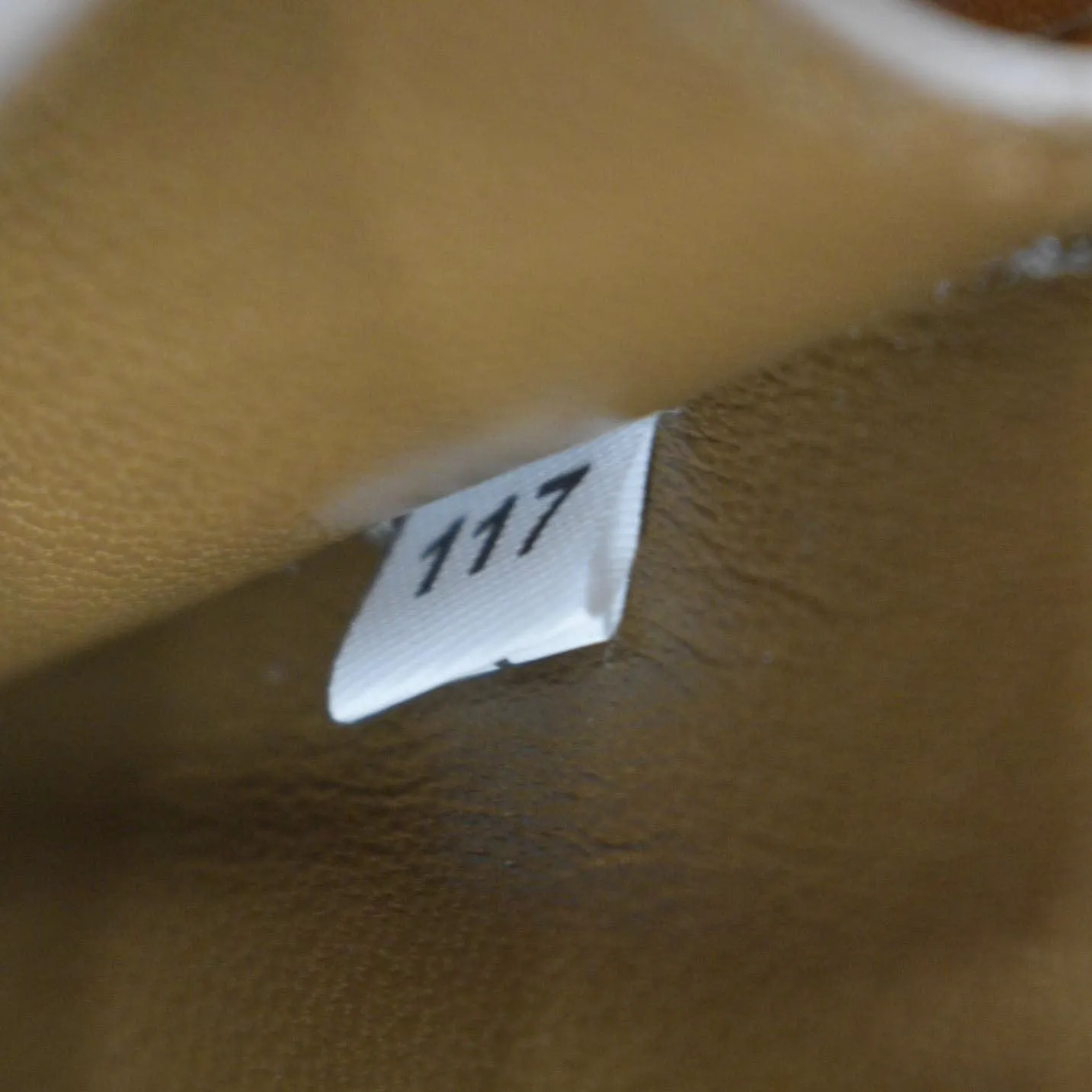 PRADA Vitello Sound Lock Leather Shoulder Bag Tan