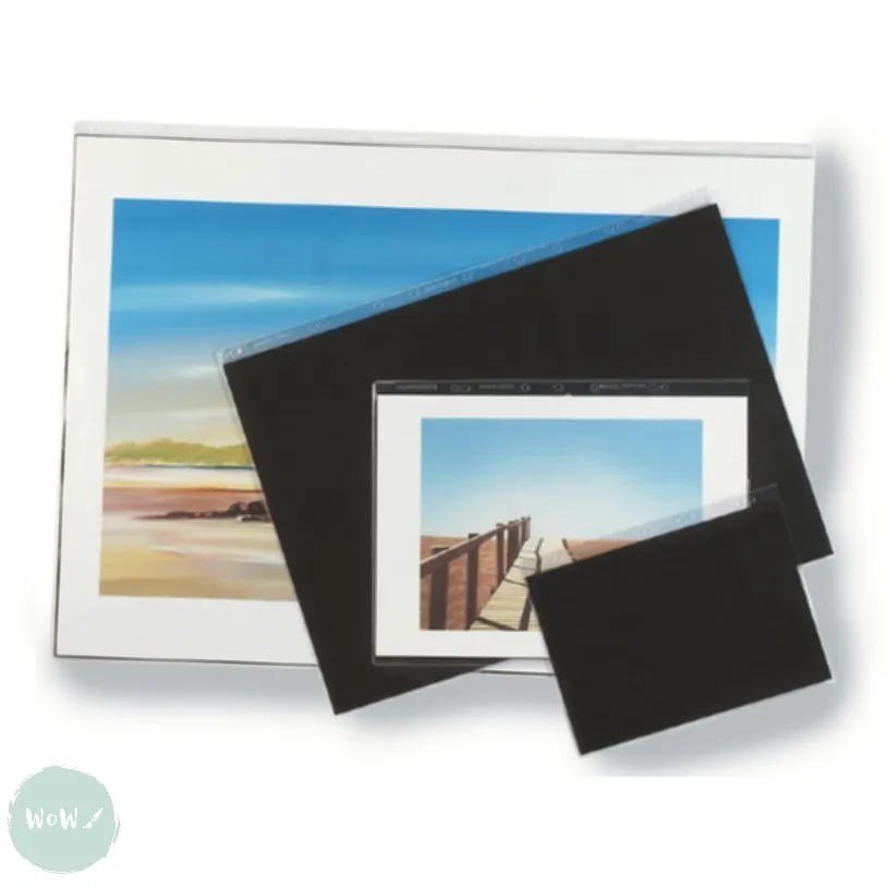 Presentation Portfolio with rings- Heavy Gauge Display Sleeves- Singles A3
