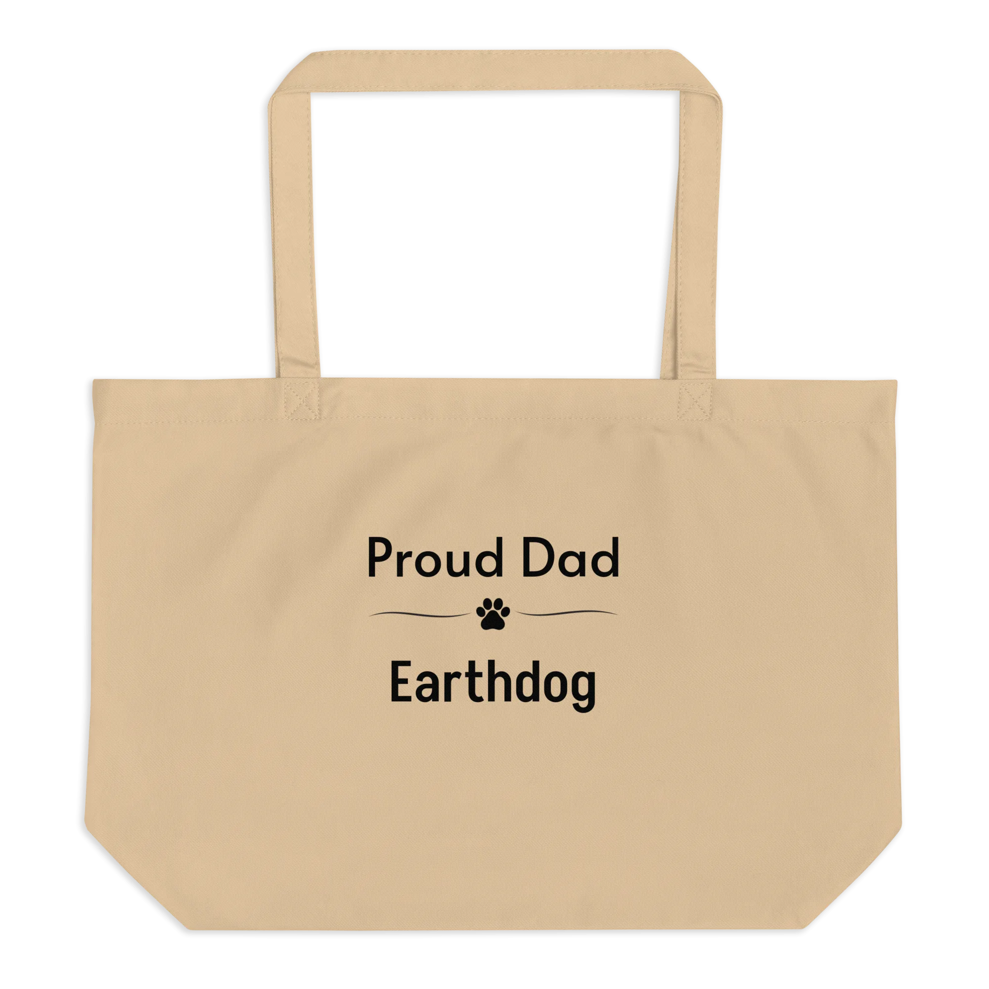 Proud Earthdog Dad X-Lage Tote/ Shopping Bags