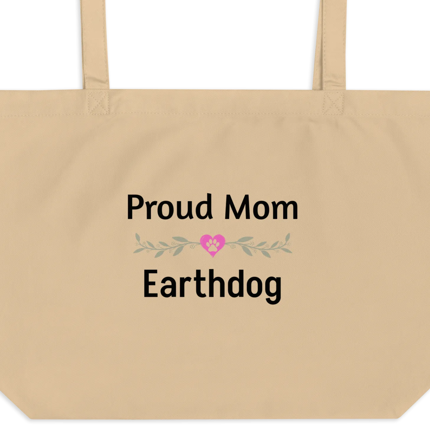Proud Earthdog Mom X-Large Tote/ Shopping Bags