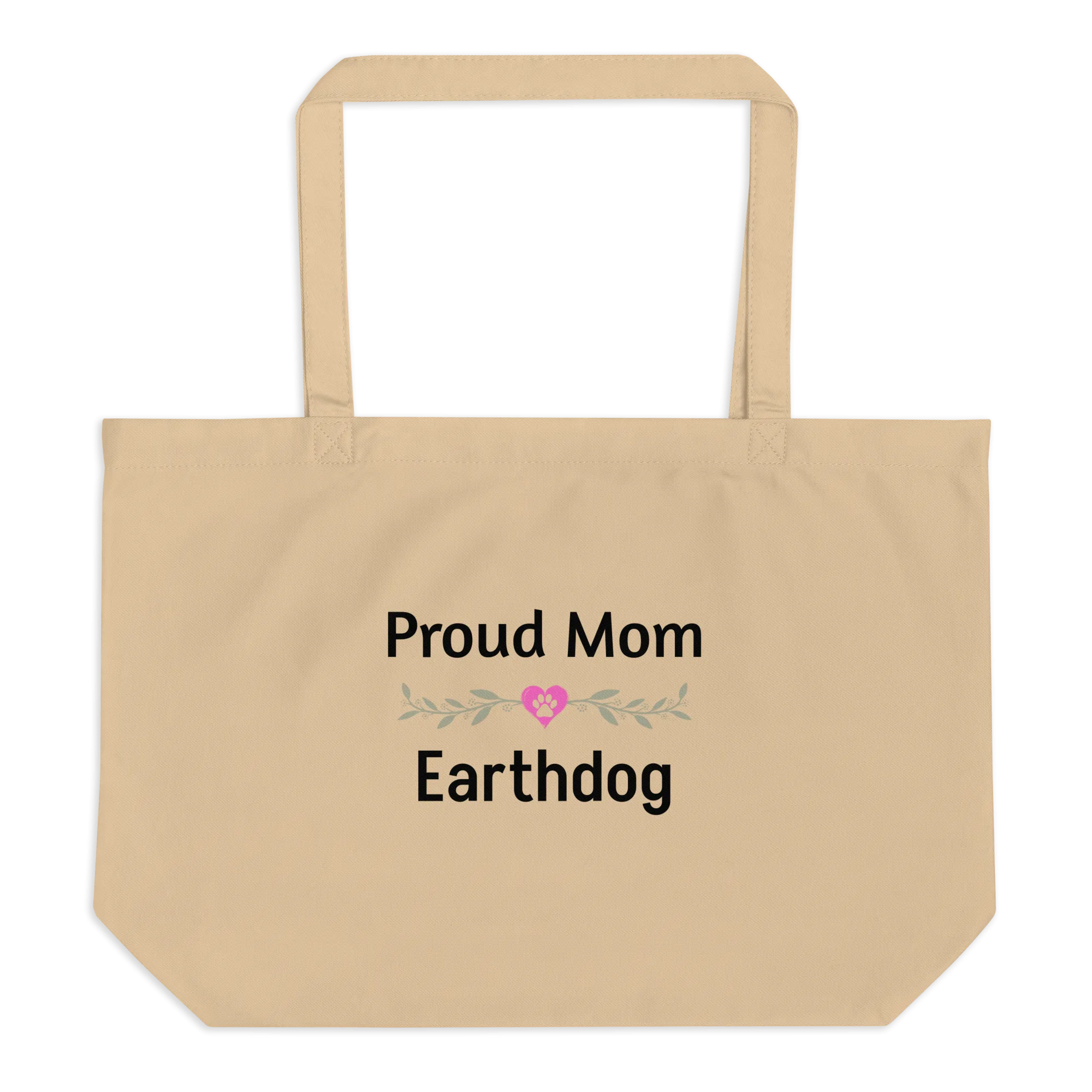 Proud Earthdog Mom X-Large Tote/ Shopping Bags