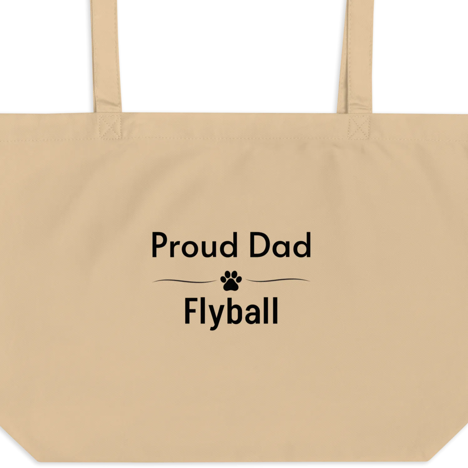 Proud Flyball Dad X-Large Tote/ Shopping Bags