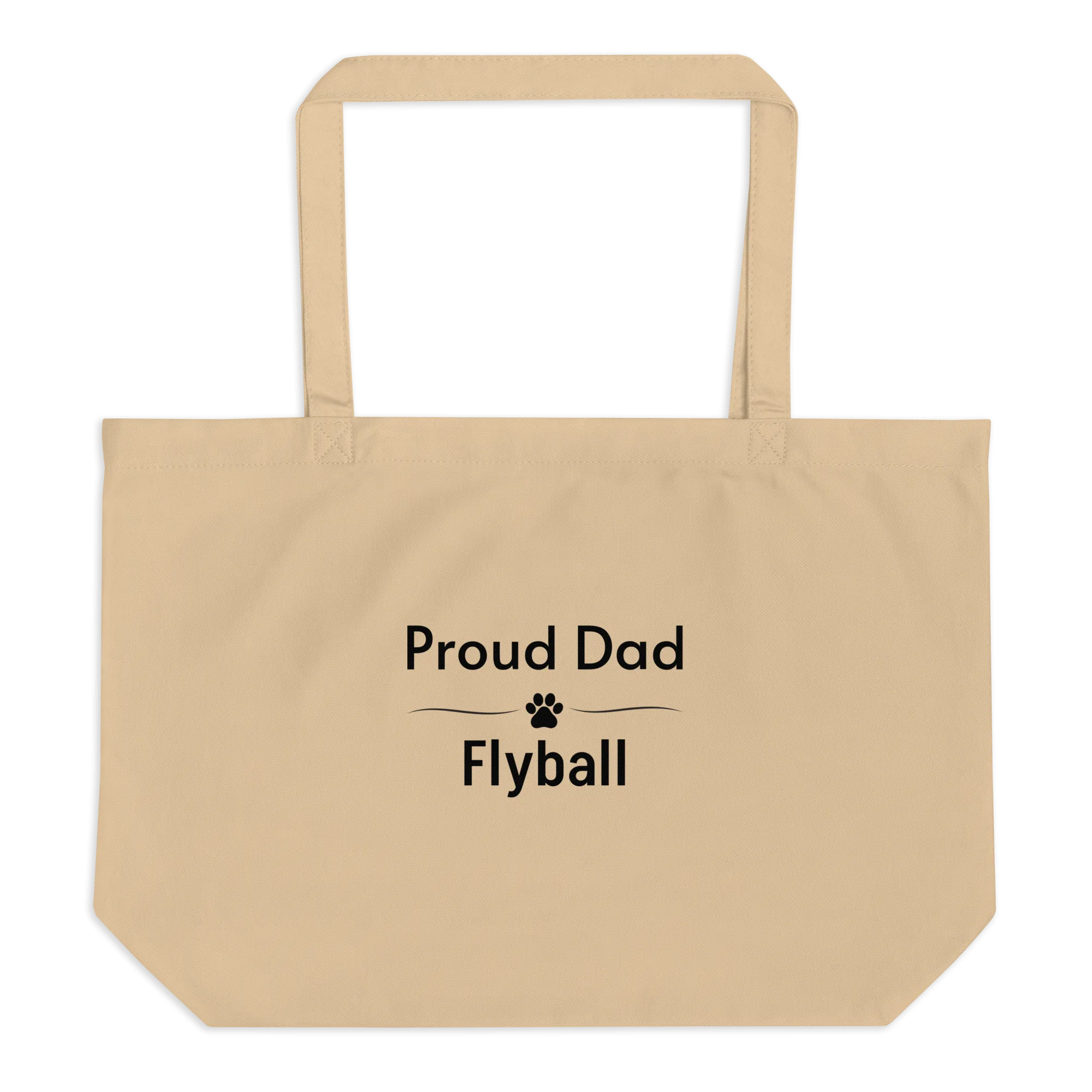 Proud Flyball Dad X-Large Tote/ Shopping Bags