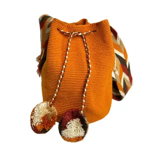 Pumpkin Spice Bohemian Crochet Bag | Handcrafted Fall Edition Crossbody