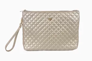 Pursen Litt Makeup Case Pearl Quilted