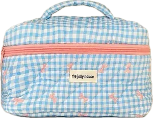 Quilted Bows Cosmetic Bag