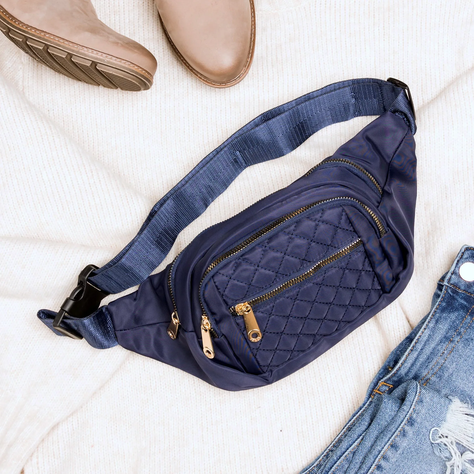 Quilted Sling/Belt Bag