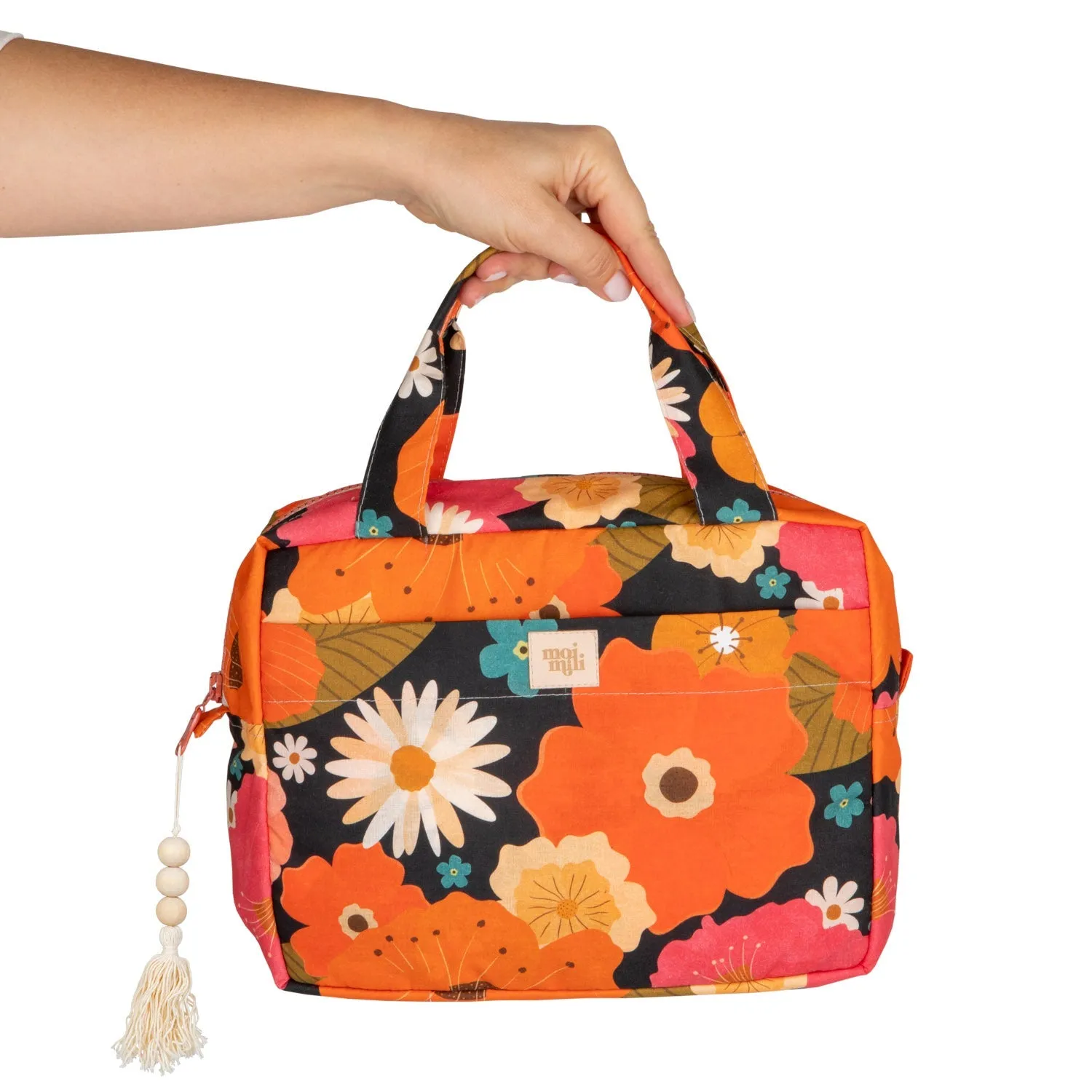 "Picnic with Flowers" Makeup bag set