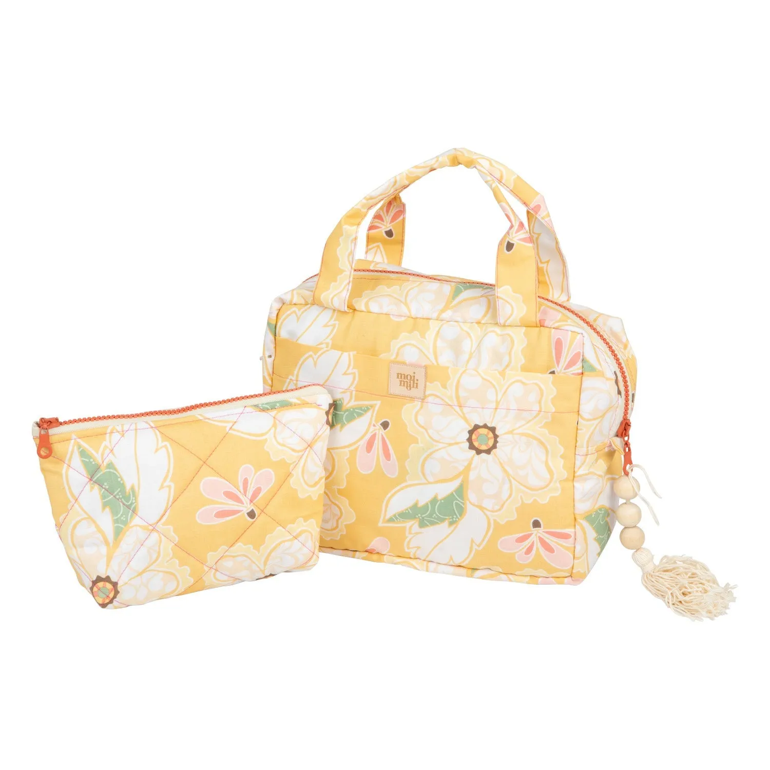 "Yellow Meadow" Makeup bag set