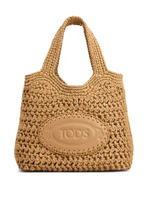 Rafia mini tote bag