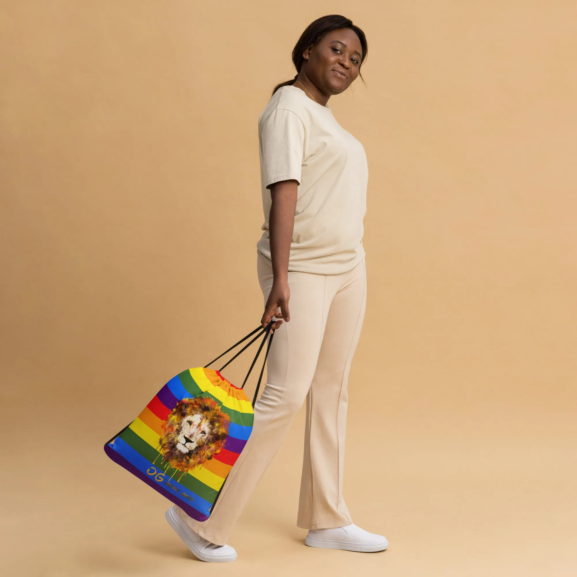 Rainbow Drawstring Bag