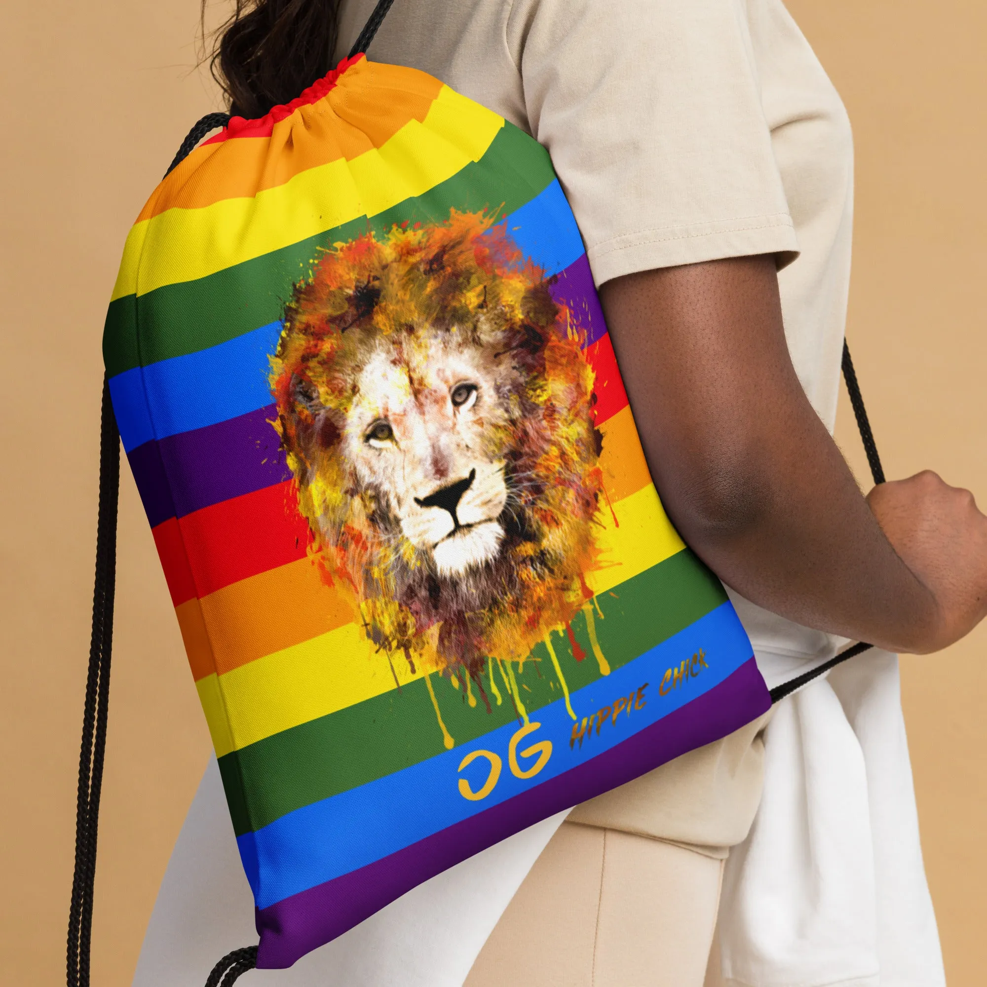 Rainbow Drawstring Bag