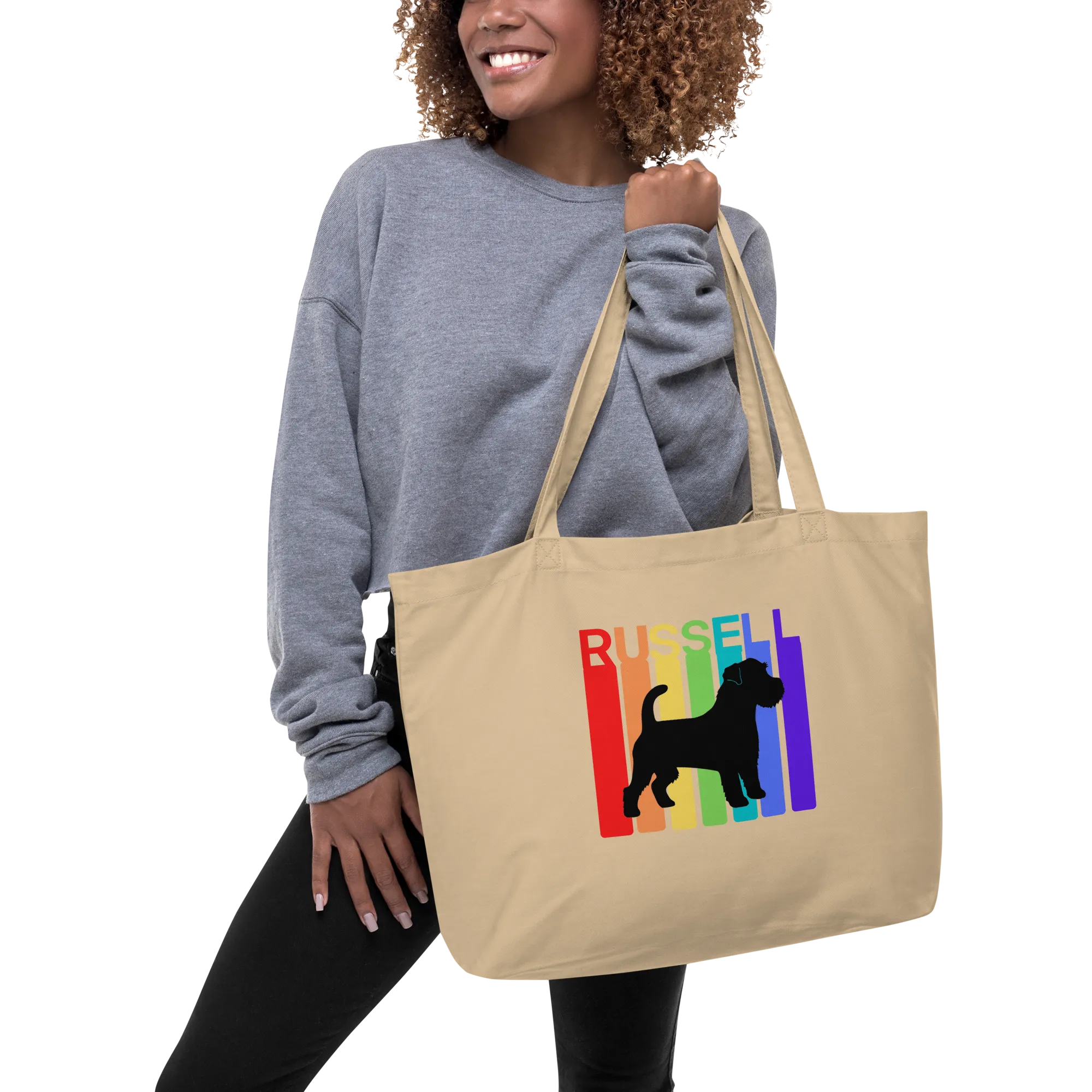 Rainbow Russells X-Large Tote/ Shopping Bags