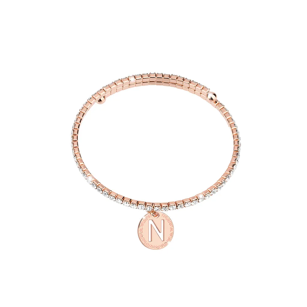 Rebecca My World Rose Gold Glam Bangle - N