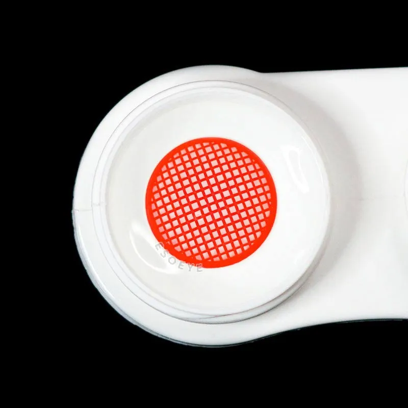 Red Mesh Halloween Contact Lenses Yearly