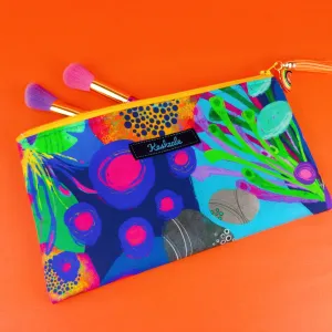 Reef Rainbow Zipper Pouch, Travel Pouch.  Kasey Rainbow Design.
