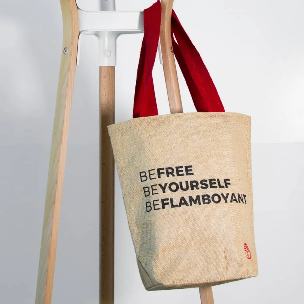 Retro Beflamboyant Natural Jute Bag