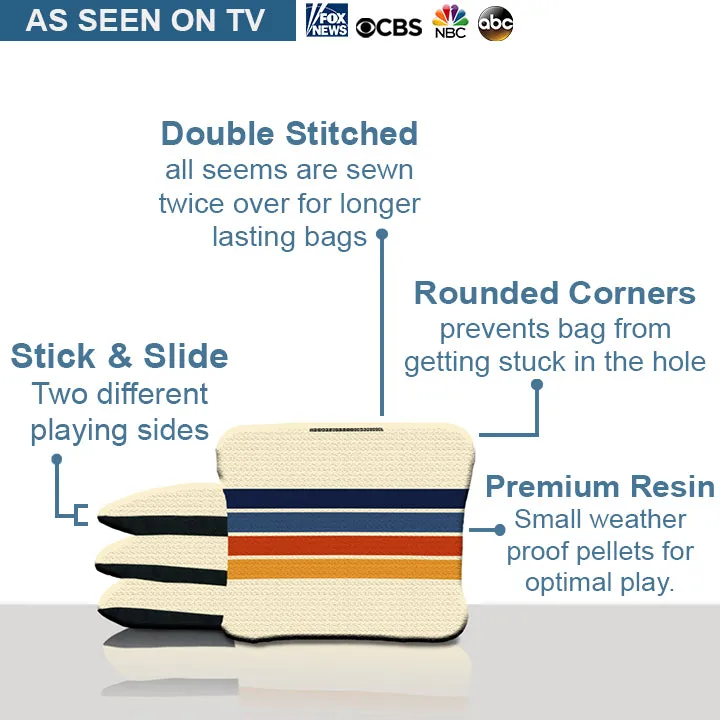 Retro Colors Cornhole Bags