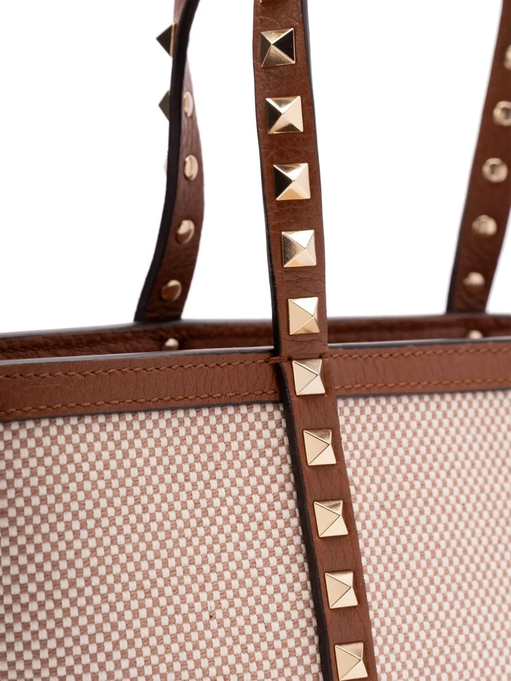 Rockstud canvas mini tote