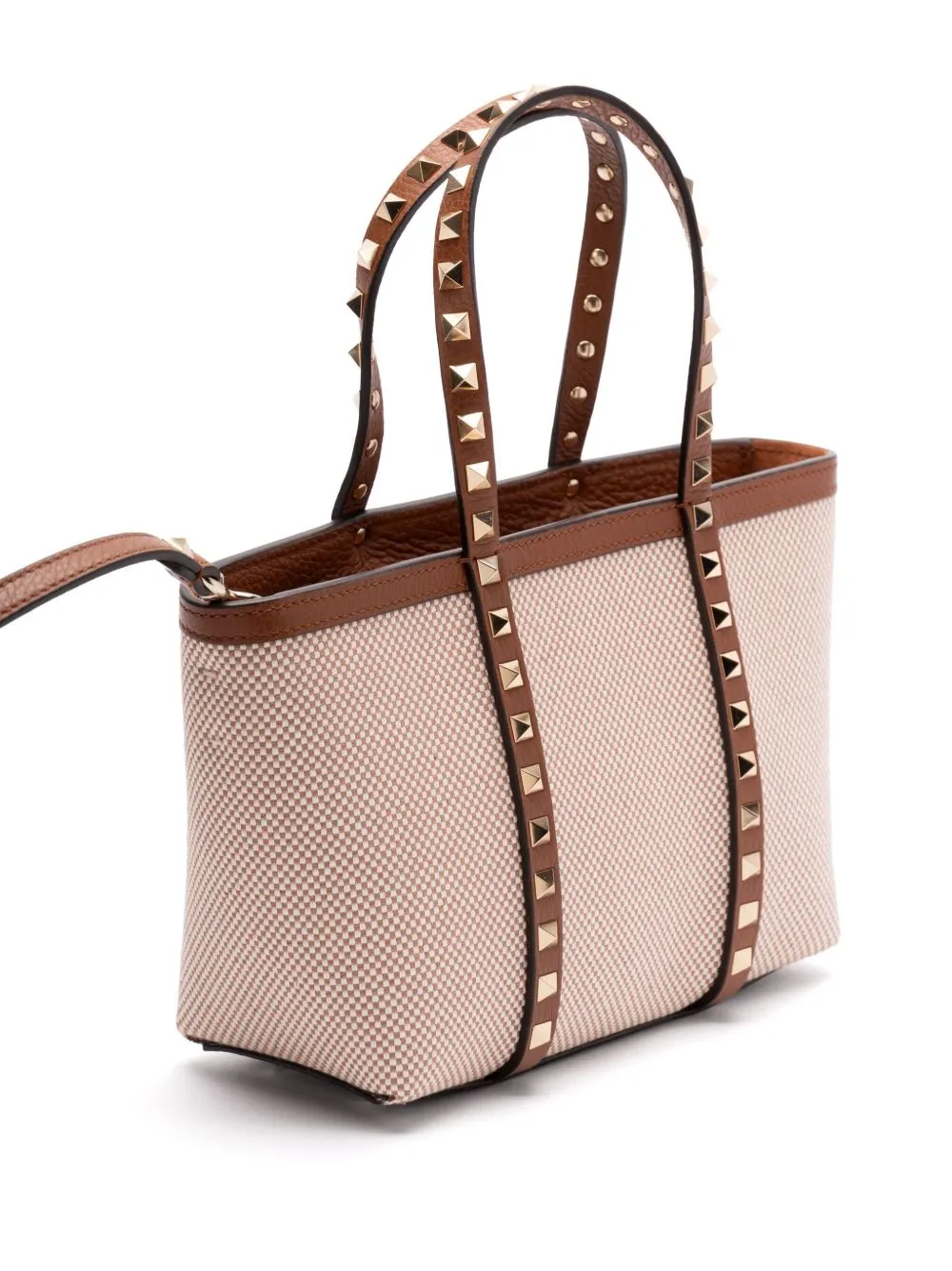 Rockstud canvas mini tote
