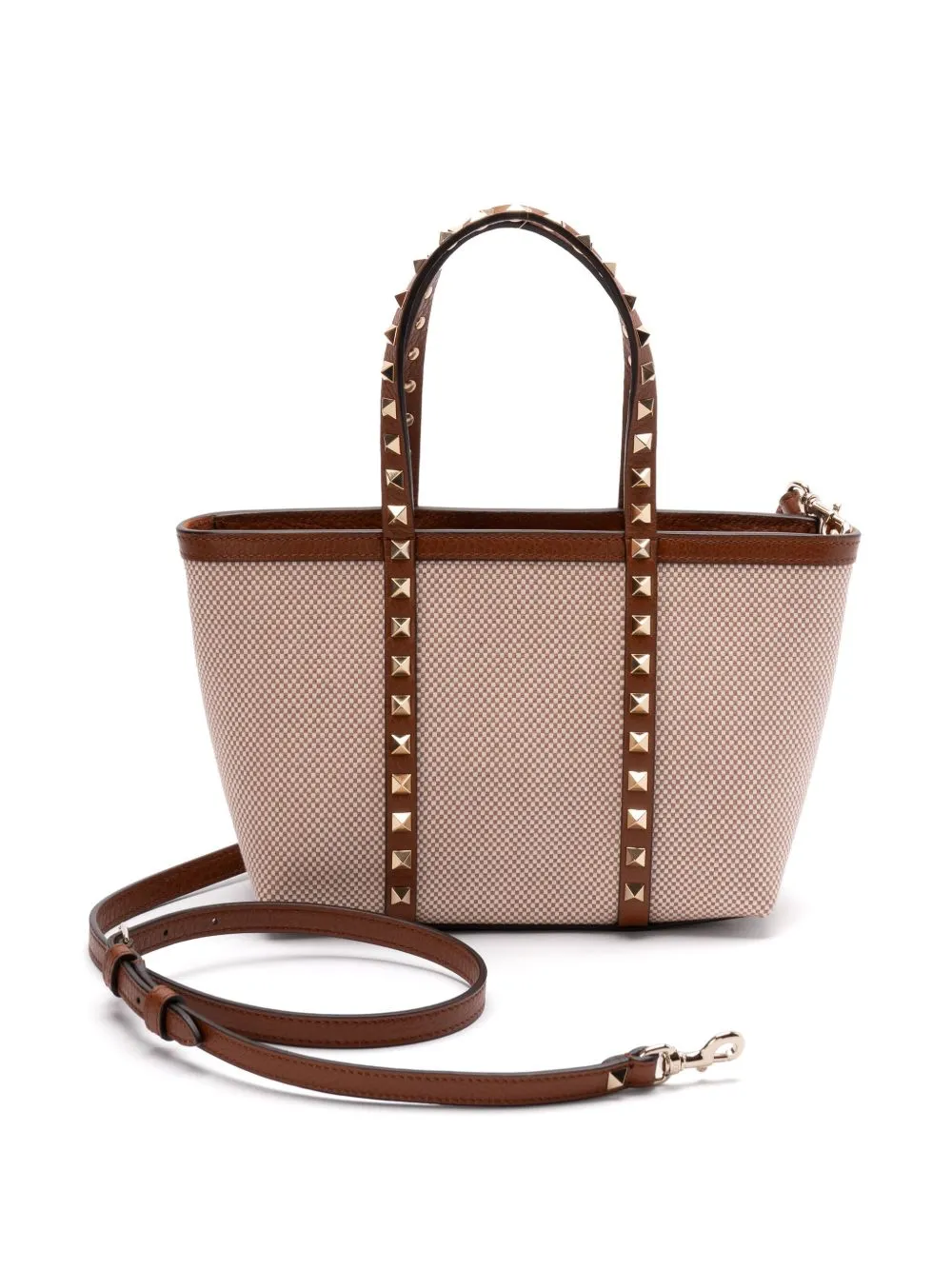 Rockstud canvas mini tote