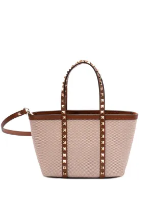 Rockstud canvas mini tote