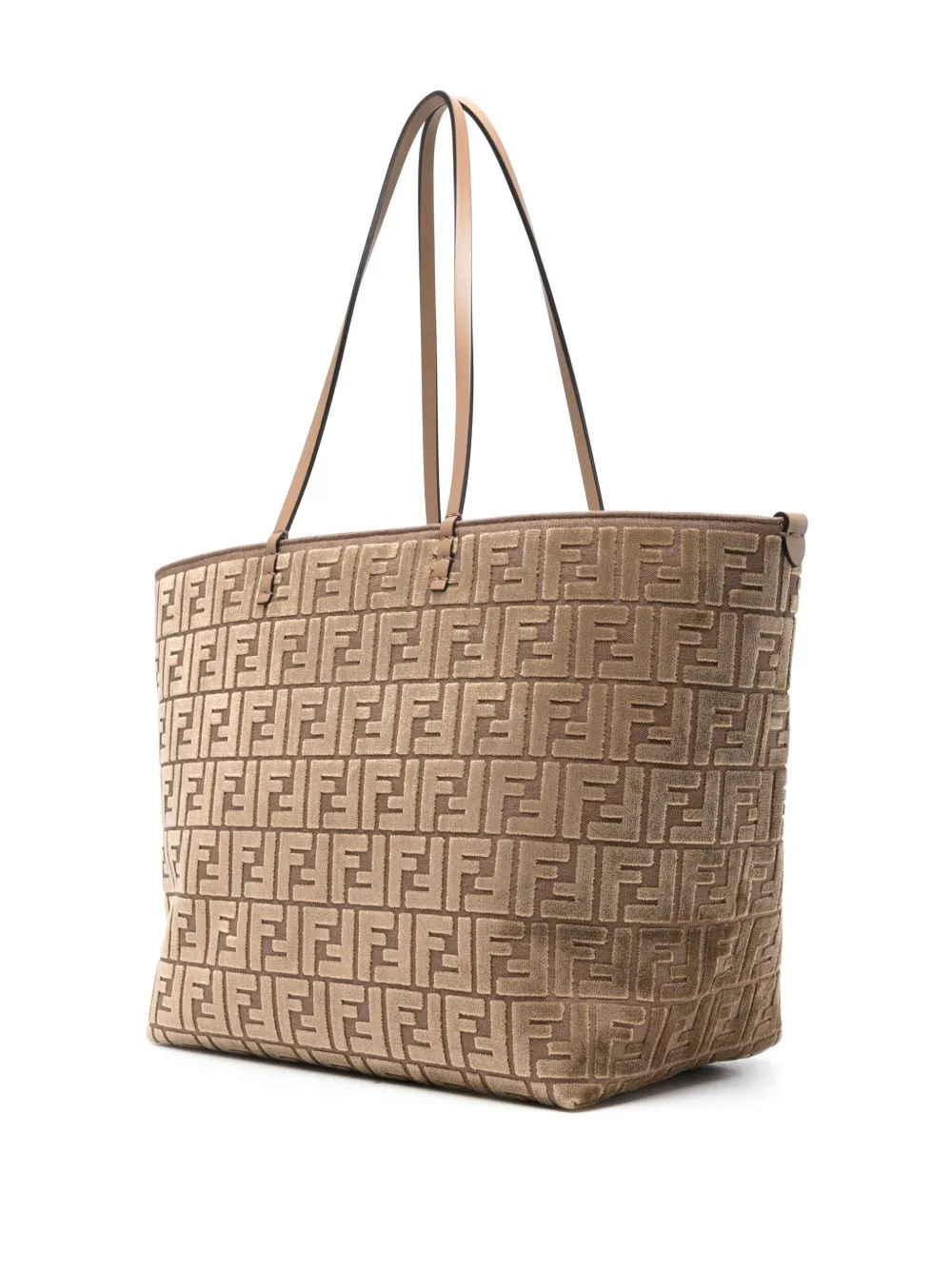 Roll large velvet tote bag