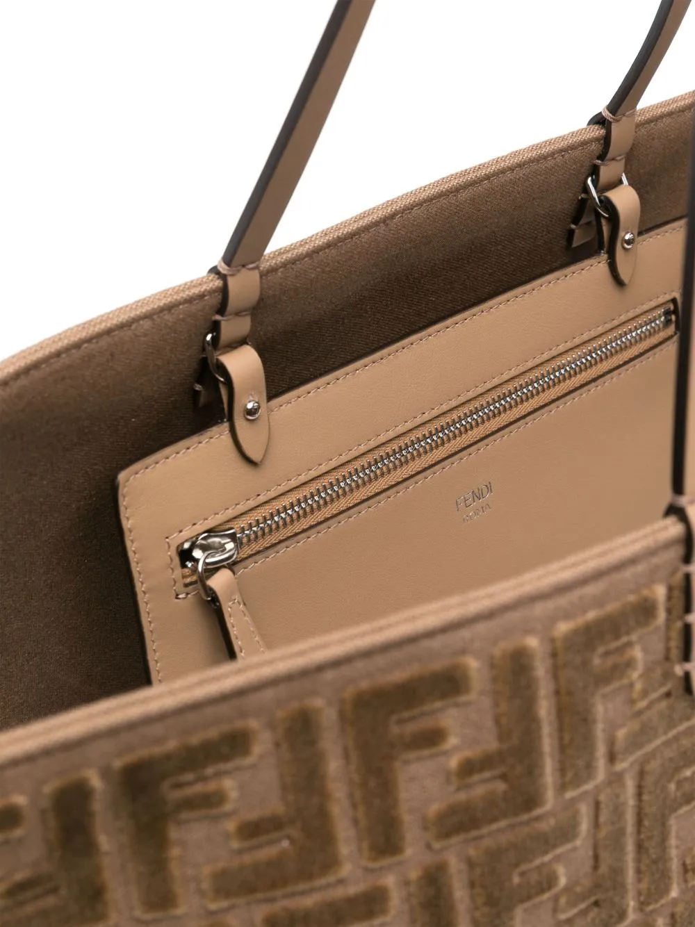 Roll large velvet tote bag