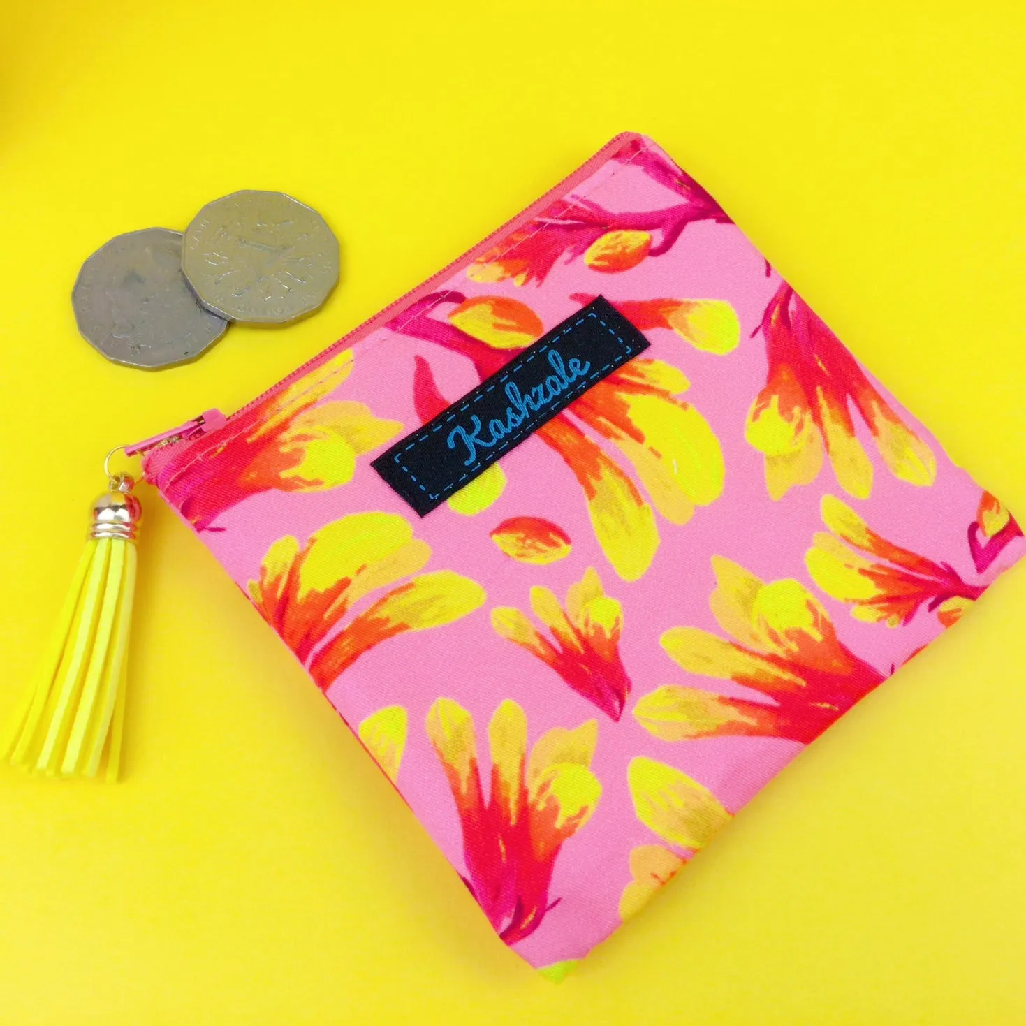 Roo Paw Coin Purse. Kasey Rainbow Design.