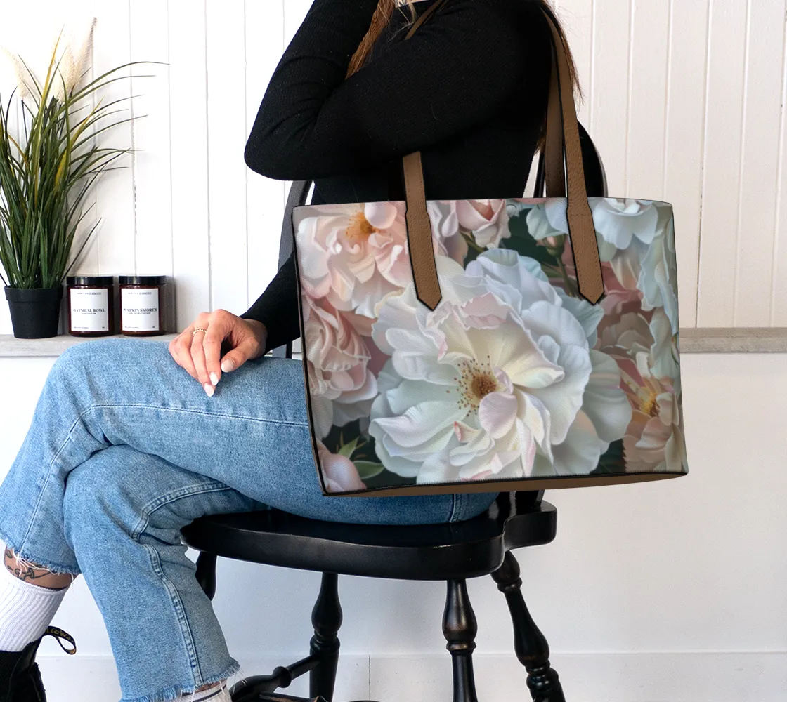 Roses 1 Vegan Leather Tote
