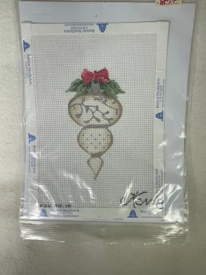 *SALE / Kelly Clark KAH 4-18 April White Diamond Heritage Ornaments Canvas and Stitch Guide