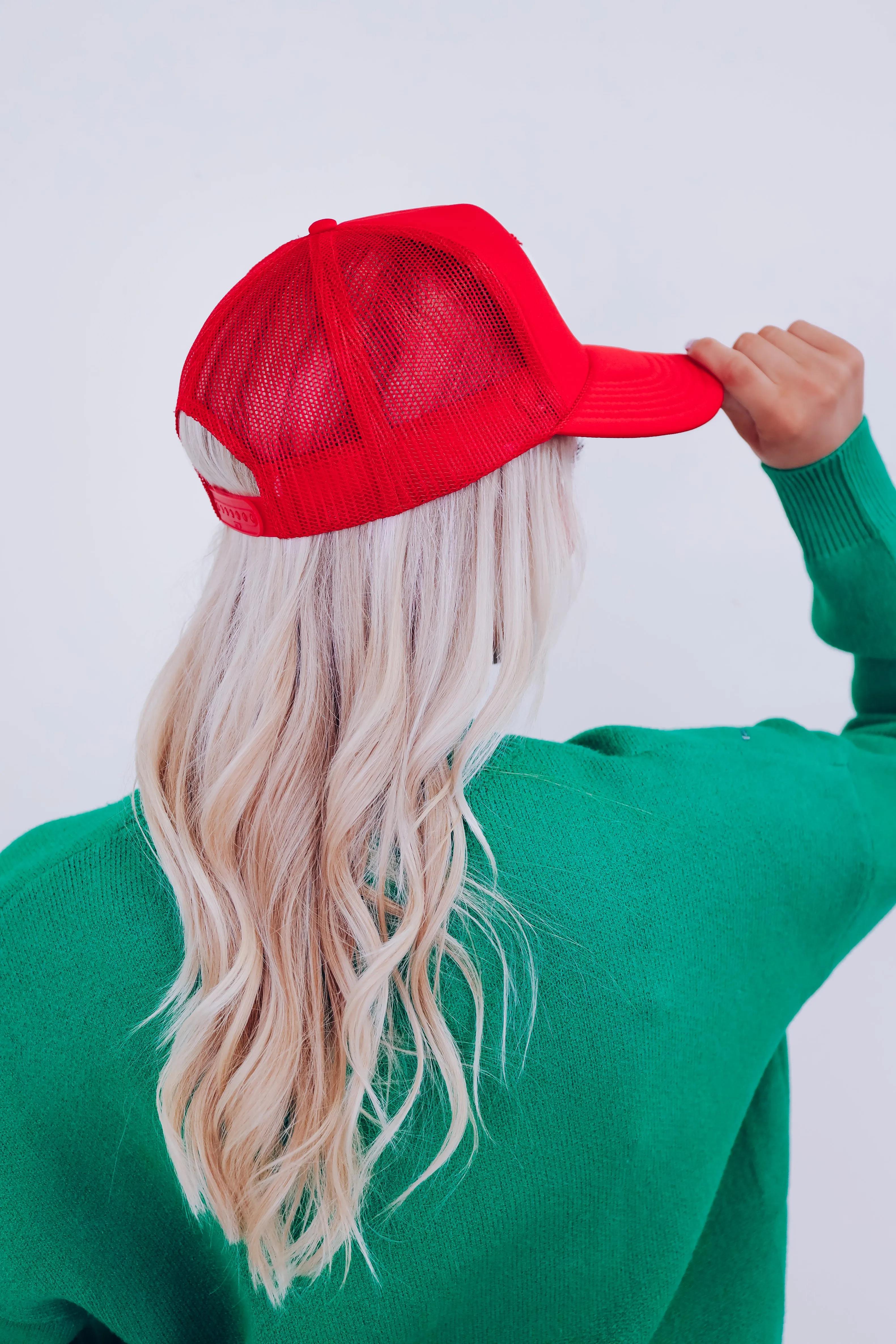 Santa Glitter Patch Trucker Hat