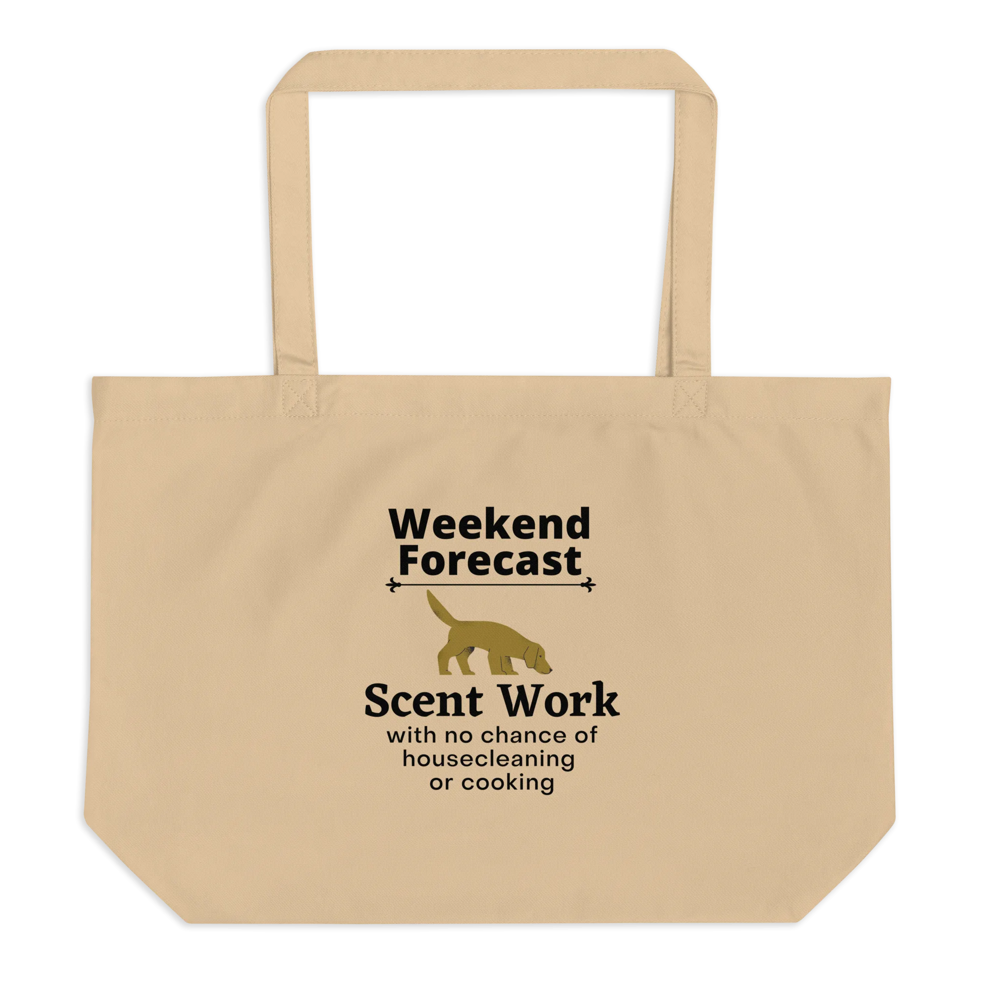 Scent Work Weekend Forecast X-Large Tote/ Shopping Bags
